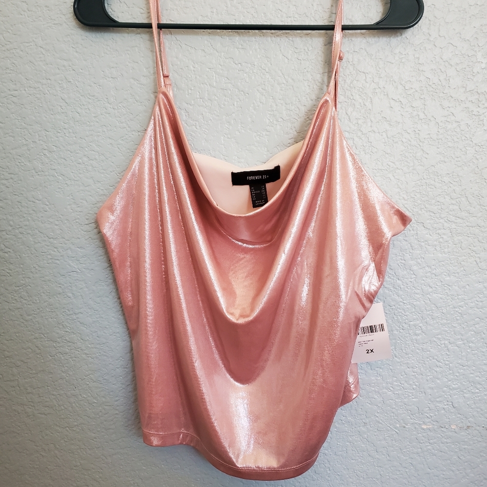 Pink Crop Tank Top